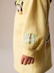 Yellow Minnie Mouse Disney Quarter Zip Sweat Dress (3mths-7yrs) - Image 6 of 10
