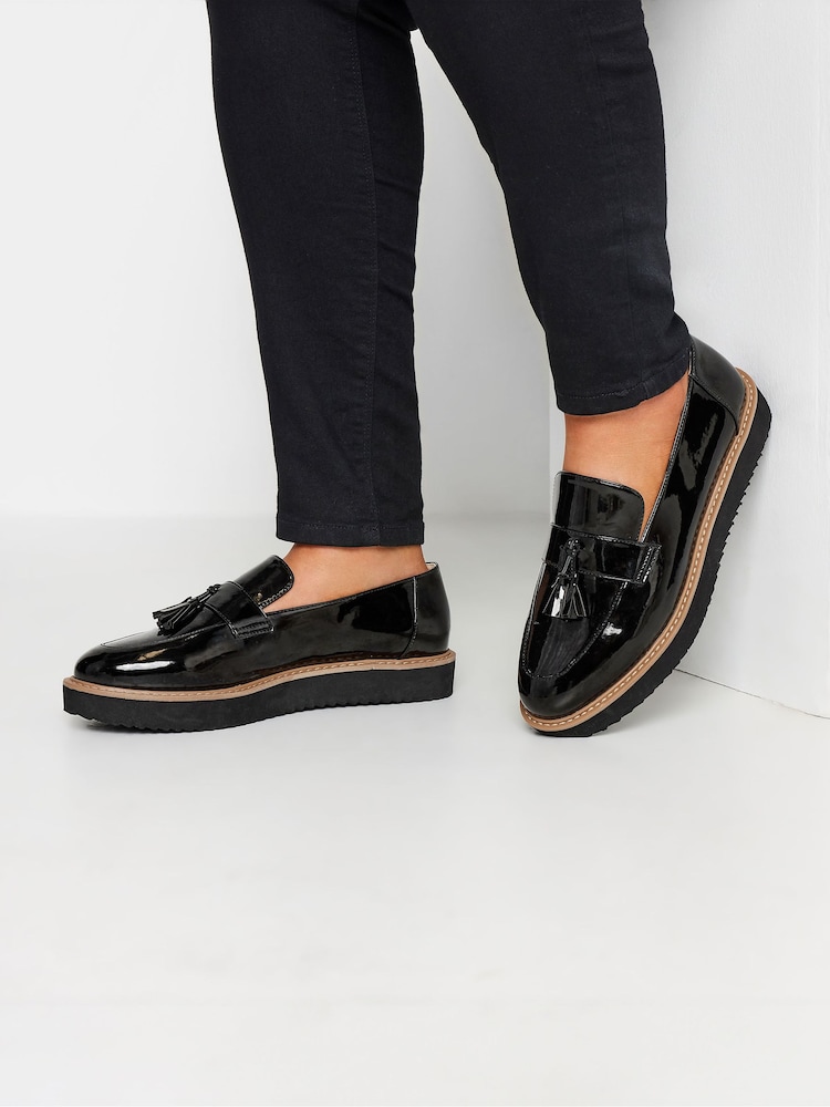 Yours Curve Patent Tassel Loafers In Extra Wide EEE Fit - Slika 1 iz 5 Yours Curve Patent Tassel Loafers In Extra Wide EEE Fit - Slika 1 iz 5
