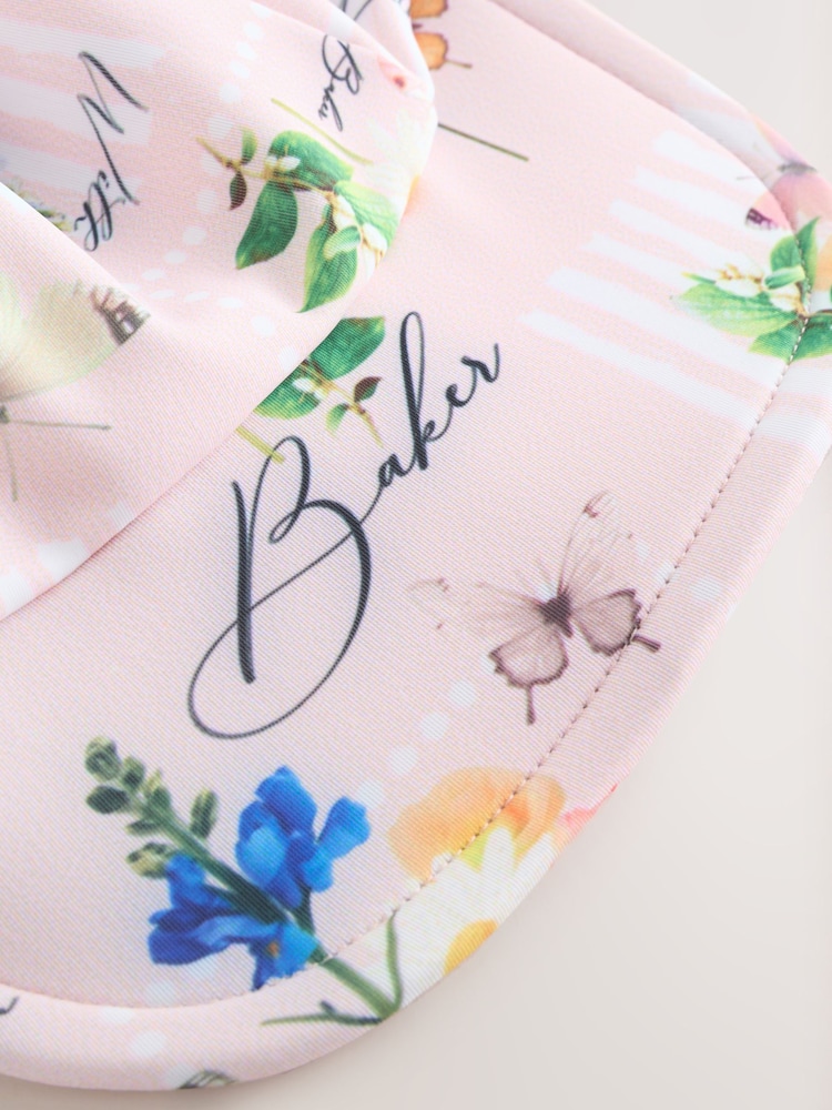 Baker by Ted Baker Floral All-In-One Swimsuit & Hat Set - Image 10 of 10 Baker by Ted Baker Floral All-In-One Swimsuit & Hat Set - Image 10 of 10