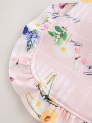 Baker by Ted Baker Floral All-In-One Swimsuit & Hat Set - Image 9 of 10