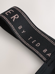 შავი - Baker by Ted Baker Fuchsia Pink 3D Floral One Shoulder Swimsuit - სურათი 4 6-დან