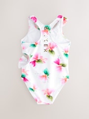 Baker by Ted Baker pinken floralen Cut-Out-Badeanzug & Haargummi - Bild 2 von 7