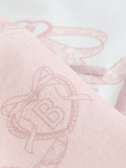 Baker by Ted Baker 2 Piece Broderie Back Peplum Pink T-Shirt & Leggings Set - Image 7 of 7