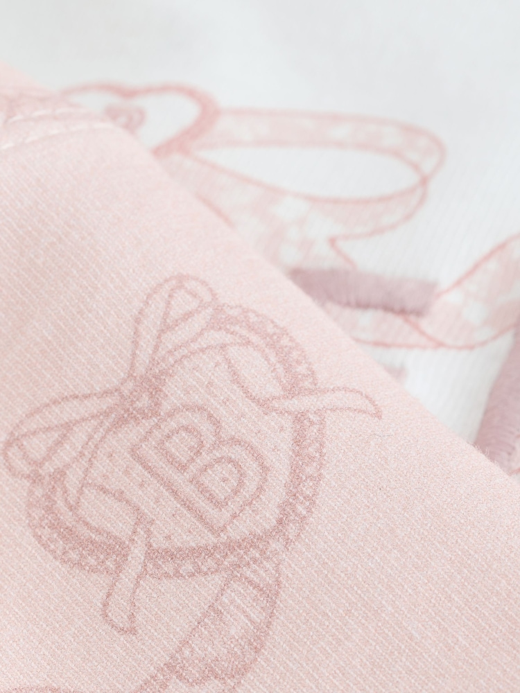 Baker by Ted Baker 2 Piece Broderie Back Peplum Pink T-Shirt & Leggings Set - Image 7 of 7 Baker by Ted Baker 2 Piece Broderie Back Peplum Pink T-Shirt & Leggings Set - Image 7 of 7