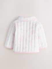 Baker by Ted Baker White Bunny Print Quilted Jacket - Image 2 of 5