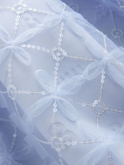 Baker by Ted Baker Mesh Overlay Angel Sleeve Scuba Dress - Image 4 of 5