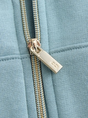 Baker by Ted Baker 3 Piece Blue Vest Hoodie & Wide Leg Joggers Set - Image 17 of 21