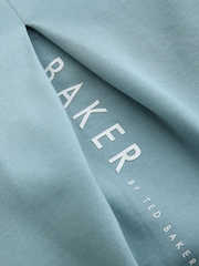 Baker by Ted Baker 3 Piece Blue Vest Hoodie & Wide Leg Joggers Set - Image 19 of 21