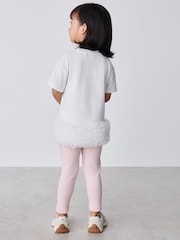 Baker by Ted Baker 2 Piece Ruffle Mesh Hem T-Shirt & Leggings Set - 圖片 2/5