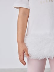 Baker by Ted Baker 2 Piece Ruffle Mesh Hem T-Shirt & Leggings Set - 圖片 5/5