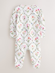 أبيض/أزرق - Baker by Ted Baker White/Blue Sleepsuits 3 Pack - Image 4 of 11