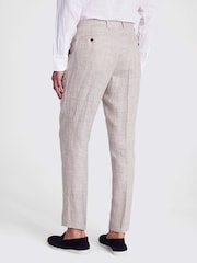 MOSS Natural Regular Fit Linen Trousers - Image 2 of 3