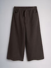 The Set 2 Pack Pull On Wide Leg Lightweight Jeans Mid Blue/Chocolate Brown - Image 5 of 7