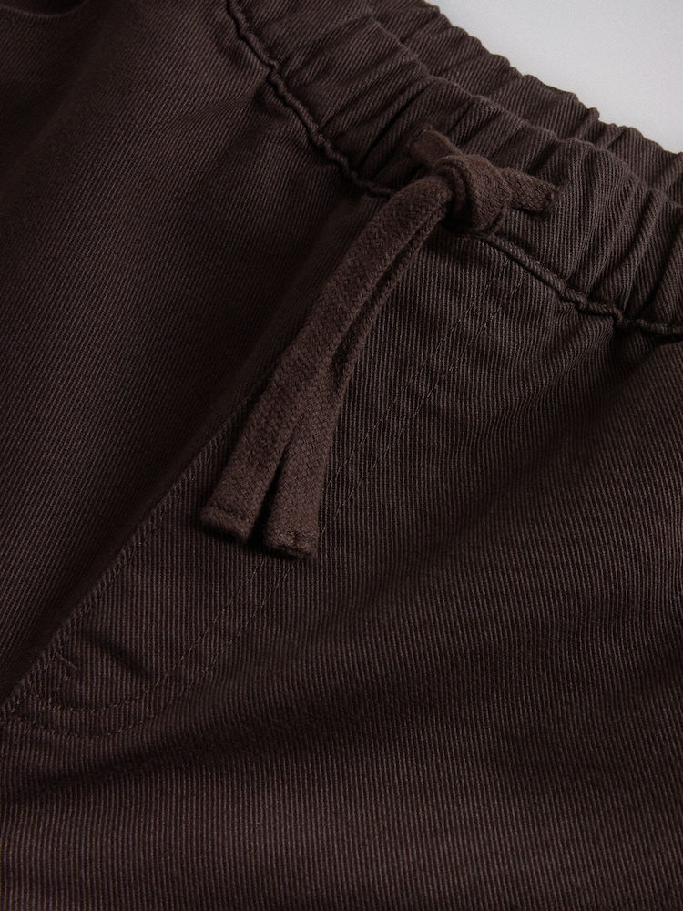 The Set 2 Pack Pull On Wide Leg Lightweight Jeans Mid Blue/Chocolate Brown - Image 7 of 7