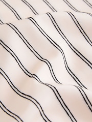 Roze/zwart - Chenille Pinstripe Tie Side Top - Afbeelding 9 van 9