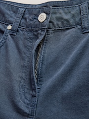Navy Blue Bermuda Cotton Chino Shorts - Image 6 of 7