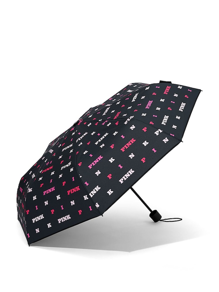 Victoria's Secret PINK Black Packable Umbrella - Image 3 of 3