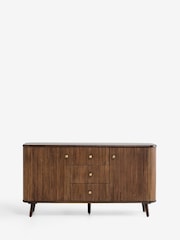 Nina Campbell Dark Mango Wood Leander Large Sideboard - Image 6 of 11
