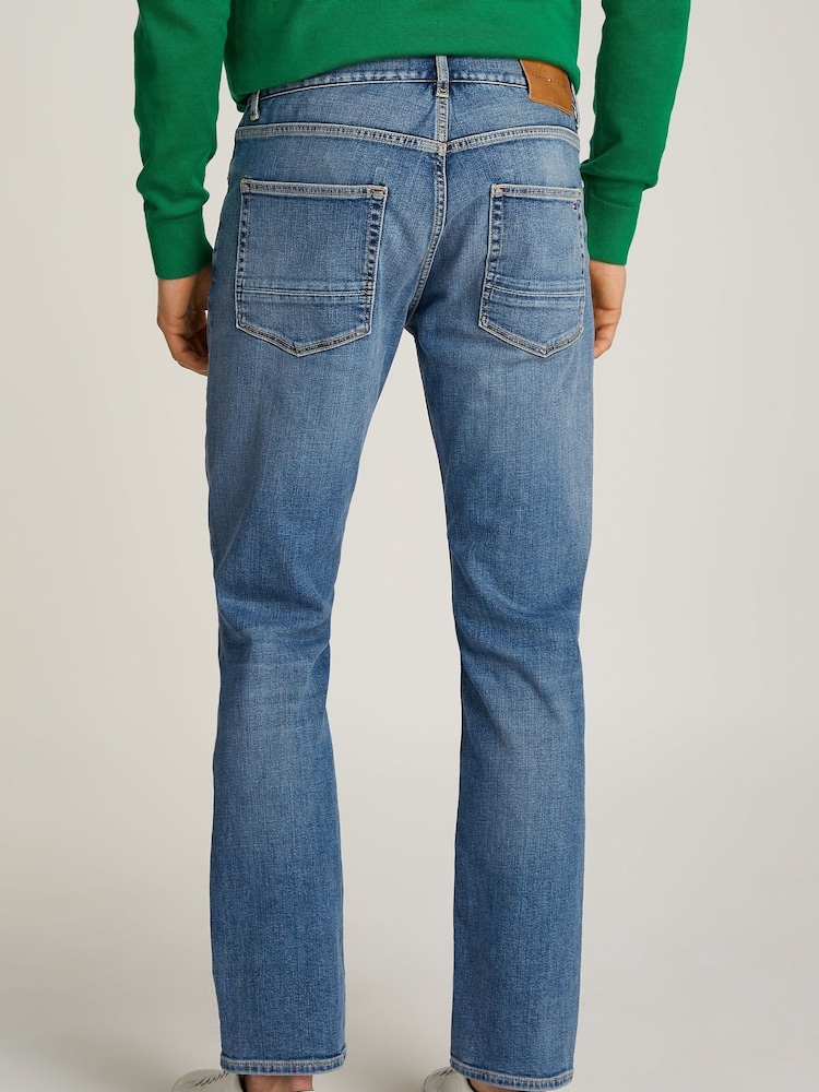 Tommy Hilfiger Blue Denton Faded Straight Leg Jeans - Image 2 of 6