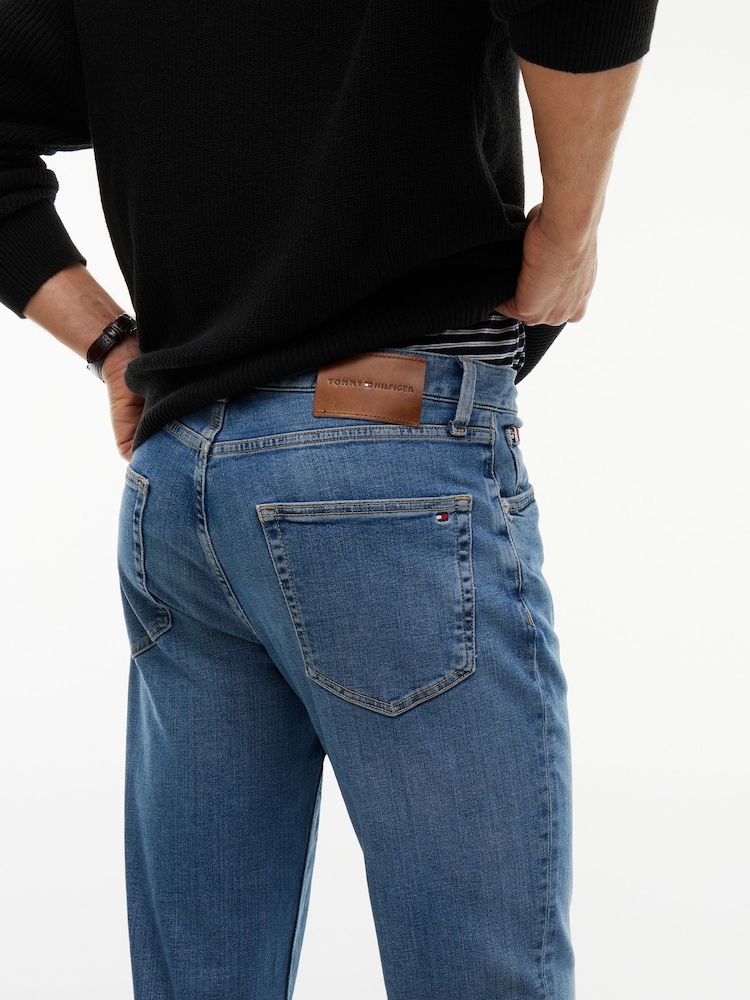 Tommy Hilfiger Stone Wash Denton Straight Jeans With Stretch - Image 5 of 5 Tommy Hilfiger Stone Wash Denton Straight Jeans With Stretch - Image 5 of 5