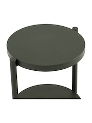 La Redoute Intérieurs Dark Green Valnix Metal Garden Side Table - Image 2 of 5
