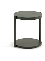 La Redoute Intérieurs Dark Green Valnix Metal Garden Side Table - Image 3 of 5