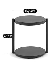 La Redoute Intérieurs Dark Green Valnix Metal Garden Side Table - Image 5 of 5