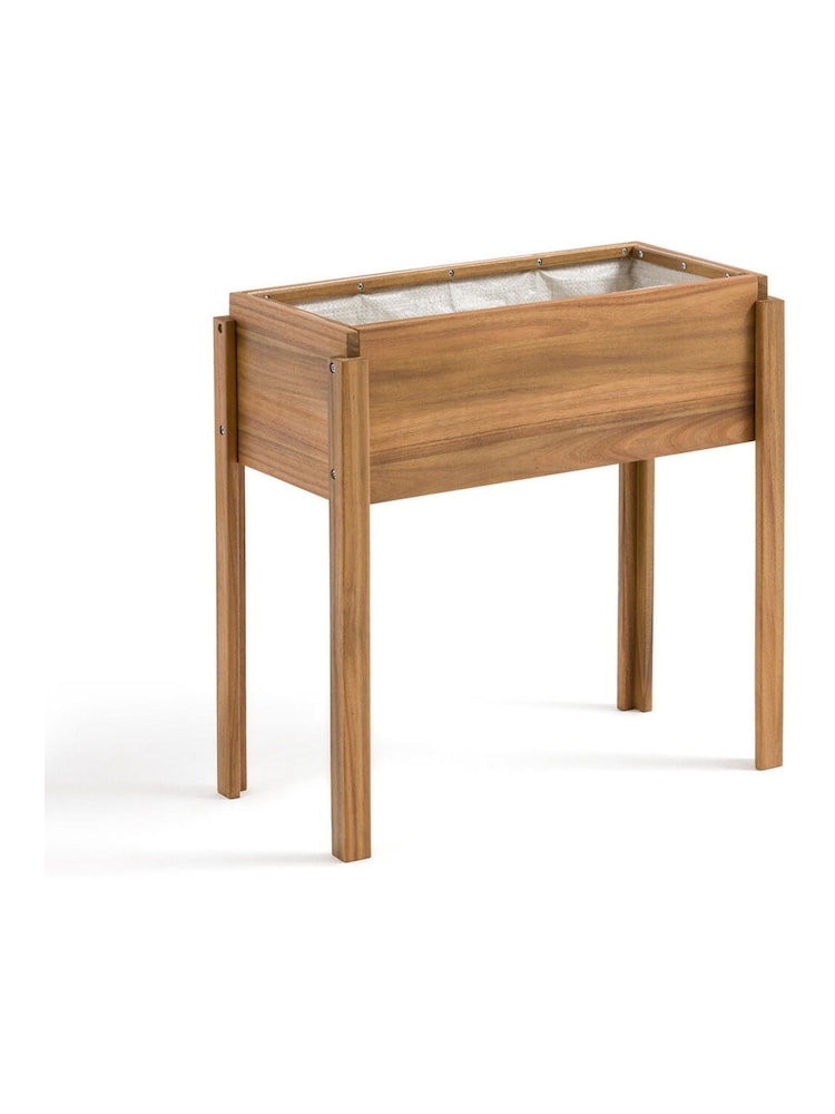 La Redoute Intérieurs Acacia Wassif Rectangular Acacia Outdoor Planter - Image 2 of 4