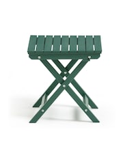 La Redoute Intérieurs Green Eucalyptus Zeda Acacia Outdoor Side Table - Image 1 of 4