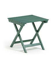 La Redoute Intérieurs Green Eucalyptus Zeda Acacia Outdoor Side Table - Image 2 of 4