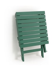 La Redoute Intérieurs Green Eucalyptus Zeda Acacia Outdoor Side Table - Image 3 of 4