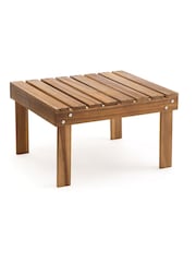 La Redoute Intérieurs Natural Zeda Acacia Footrest and Side Table for Garden and Patio - Image 1 of 4