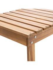 La Redoute Intérieurs Natural Zeda Acacia Footrest and Side Table for Garden and Patio - Image 4 of 4