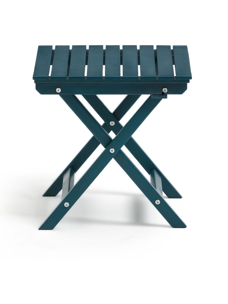 La Redoute Intérieurs Blue Zeda Acacia Outdoor Side Table - Image 2 of 5 La Redoute Intérieurs Blue Zeda Acacia Outdoor Side Table - Image 2 of 5