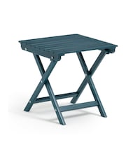 La Redoute Intérieurs Blue Zeda Acacia Outdoor Side Table - Image 3 of 5