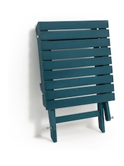 La Redoute Intérieurs Blue Zeda Acacia Outdoor Side Table - Image 4 of 5