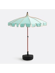 La Redoute Intérieurs Aqua Blue Avita Marquee Style Parasol - Image 5 of 6