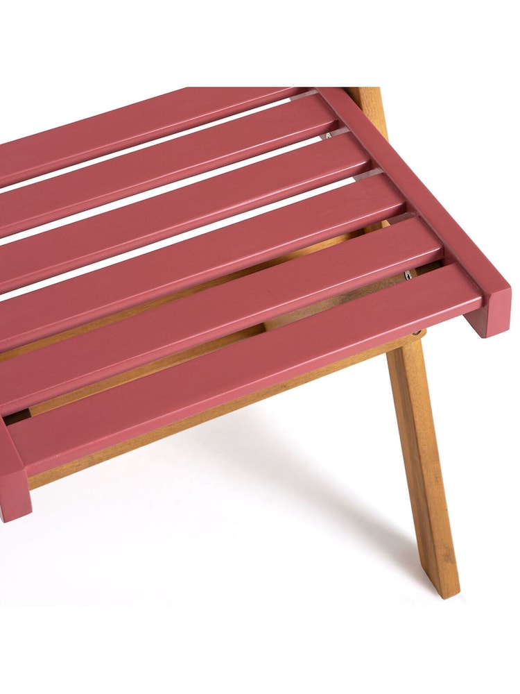 La Redoute Intérieurs 3 Piece Terracotta Dudena Acacia Garden Furniture Set - Image 7 of 7