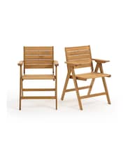 La Redoute Intérieurs Acacia Realto Folding Garden Armchairs - Image 1 of 4