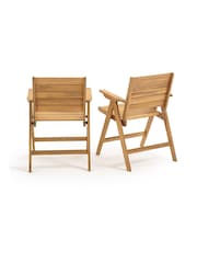La Redoute Intérieurs Acacia Realto Folding Garden Armchairs - Image 2 of 4