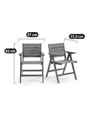 La Redoute Intérieurs Acacia Realto Folding Garden Armchairs - Image 4 of 4