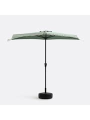 La Redoute Intérieurs Green Sage Medio Fringed Balcony Half Parasol - Image 2 of 5