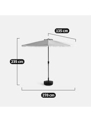 La Redoute Intérieurs Green Sage Lagoa XXL Double Flounce Parasol - Image 4 of 5