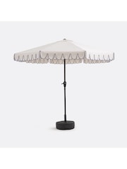 La Redoute Intérieurs White Blue Lagoa XXL Double Flounce Parasol - Image 1 of 5