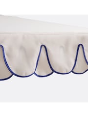 La Redoute Intérieurs White Blue Lagoa XXL Double Flounce Parasol - Image 3 of 5