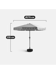 La Redoute Intérieurs White Blue Lagoa XXL Double Flounce Parasol - Image 5 of 5