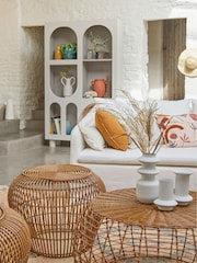 La Redoute Intérieurs Brown Kafi Resin Outdoor Side Table - Image 1 of 4