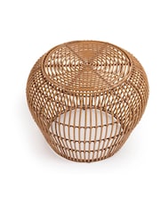 La Redoute Intérieurs Brown Kafi Resin Outdoor Side Table - Image 3 of 4
