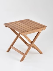 La Redoute Intérieurs Lt Nat Wood Zeda Acacia Outdoor Side Table - Image 1 of 2