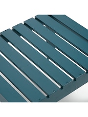 La Redoute Intérieurs Blue Zeda Acacia Footrest and Side Table for Garden and Patio - Image 4 of 6